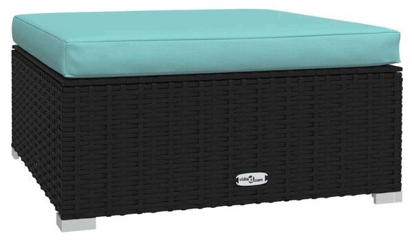 VidaXL Polyrattan Kerti Ülőgarnitúra - 10 részes - Fekete