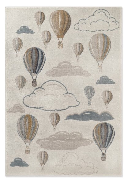 Krémszínű gyerek szőnyeg 120x170 cm Hot Air Balloon – Hanse Home