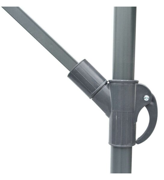 ROJAPLAST 8080 függő napernyő, hajtókarral - barna - ø 350 cm ()