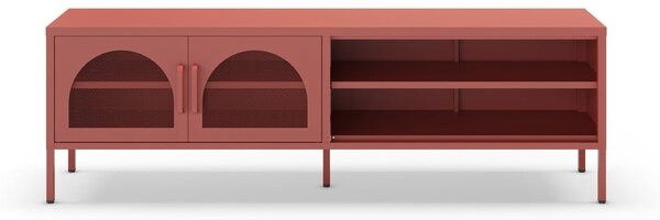 Téglavörös TV-állvány 160x50 cm Diora – Marckeric