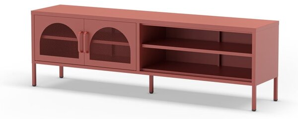 Téglavörös TV-állvány 160x50 cm Diora – Marckeric