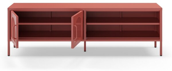 Téglavörös TV-állvány 160x50 cm Diora – Marckeric