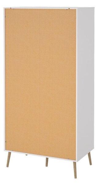 Fehér ruhásszekrény 99x200 cm Bodo – Tvilum