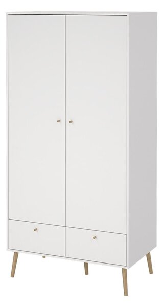 Fehér ruhásszekrény 99x200 cm Bodo – Tvilum