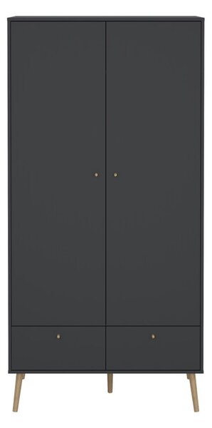 Antracitszürke ruhásszekrény 99x200 cm Bodo – Tvilum