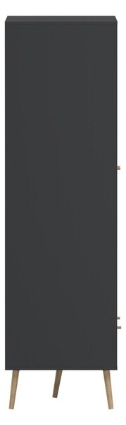 Antracitszürke ruhásszekrény 99x200 cm Bodo – Tvilum