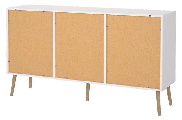 Fehér alacsony komód 149x82 cm Bodo – Tvilum