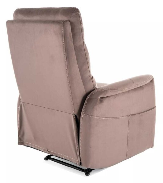 Vinci Velvet masszázsfotel, barna
