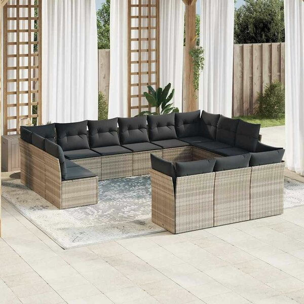 VidaXL Polyrattan Kerti Ülőgarnitúra - 13 részes