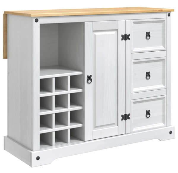 VidaXL Konyhai Tárolás 2 db Fehér és Mézes Viasszal 112 x 77 x 90 cm