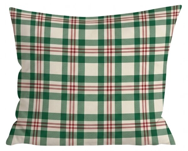 Pamut párnahuzat WINTER PLAID 45x45 cm, színes