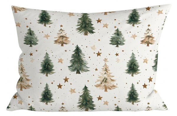 Pamut párnahuzat CHRISTMAS FOREST 50x70 cm, színes