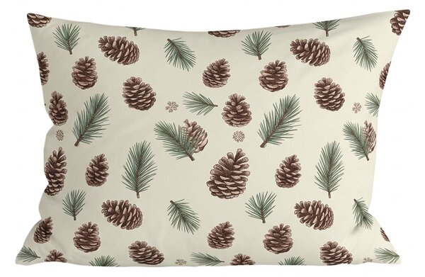 Pamut párnahuzat PINE CONES 50x70 cm, színes