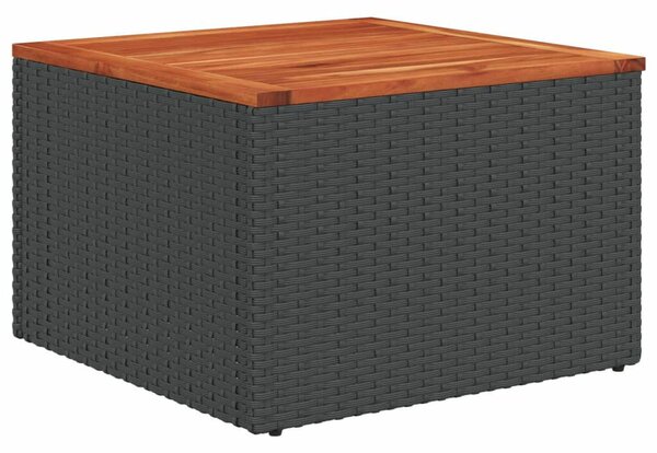 VidaXL Polyrattan Kerti Ülőgarnitúra - 12 részes - Fekete