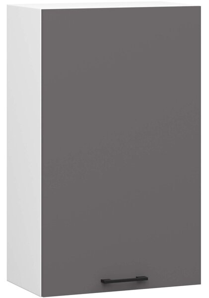 AKORD Oliwia Fali Konyhaszekrény Laminált Fehér-Grafit Matt 50 cm