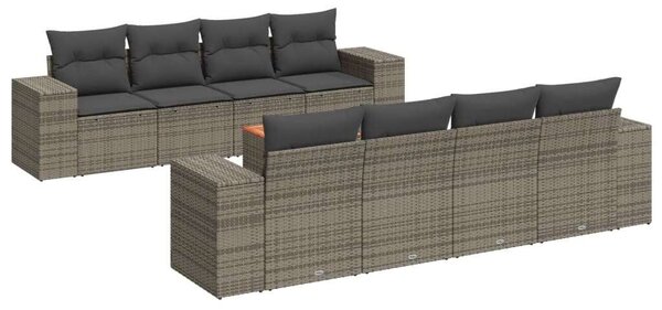VidaXL Polyrattan Kerti Ülőgarnitúra - 9 Elemes