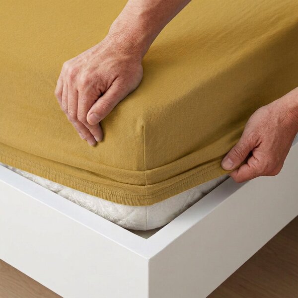 4Home IDEAL jersey lepedő mustár, 200–220 x 200 cm, 200–220 x 200 cm