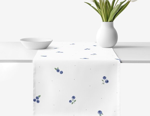 Goldea pamut asztali futó - áfonya mintás 50x160 cm