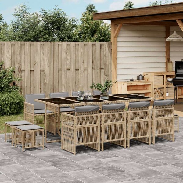 VidaXL Polyrattan Kerti Étkezőgarnitúra - 13 részes