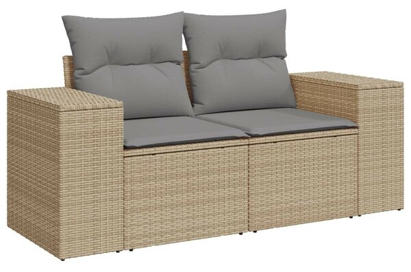 VidaXL Polyrattan Kerti Ülőgarnitúra - 10 részes - Bézs