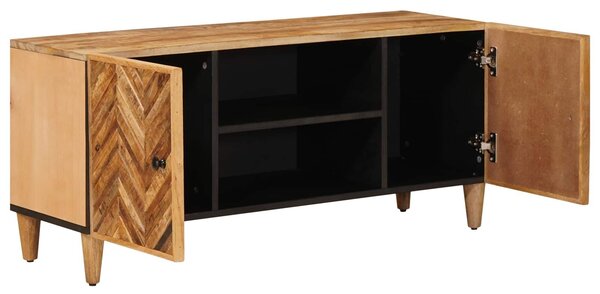 VidaXL Tároló szekrények Barna 105 x 33,5 x 46 cm Tömör Mangófát