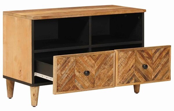 VidaXL Tároló szekrények Barna 70 x 33,5 x 46 cm Tömör Mangófát