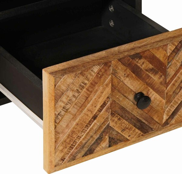 VidaXL Tároló szekrények Barna 70 x 33,5 x 46 cm Tömör Mangófát