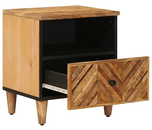 VidaXL Éjjeli asztal 2 pcs Barna 50 x 33 x 60 cm Tömör Mangófát