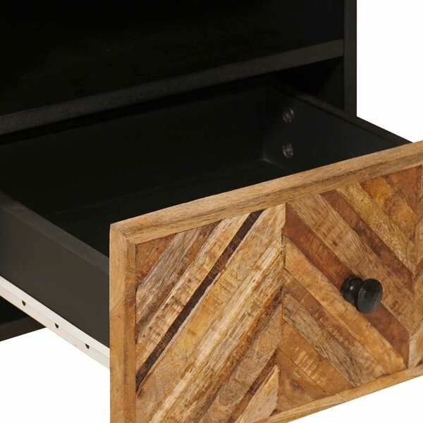 VidaXL Éjjeli asztal 2 pcs Barna 50 x 33 x 60 cm Tömör Mangófát