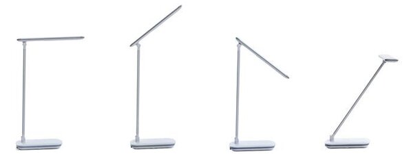 Asztali lámpa, LED, szabályozható, USB, MAUL Jazzy, fehér (VLM8201802)