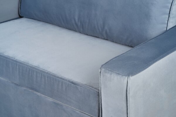 Knopp egyszemélyes ággyá alakítható kanapé ágyneműtartóval (Caleido Light Gray :Caleido/Light Gray)