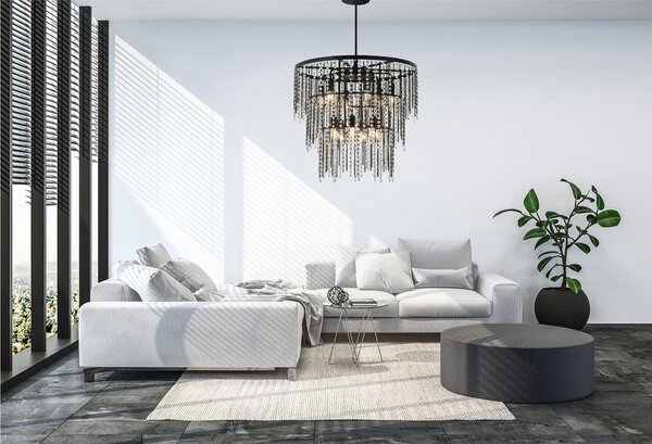 Mennyezeti lámpa Cristal APP1314-CP Black