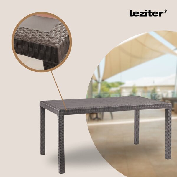 Leziter Venus IV 7 személyes kerti bútor garnitúra cappuccino