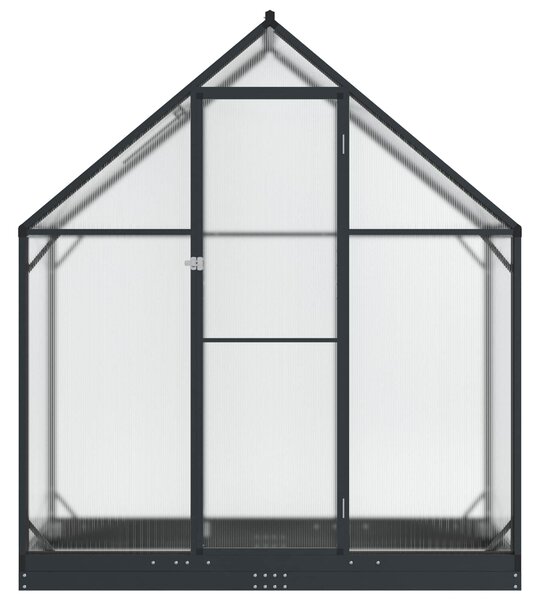 VidaXL Kerti Üvegház ajtóval Antracitszürke 183,5 x 63,5 x 207 cm