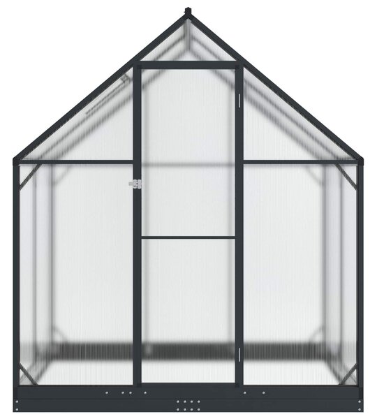 VidaXL Kerti Üvegház ajtóval Antracitszürke 183,5 x 123 x 207 cm