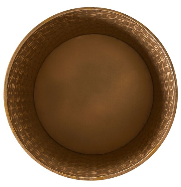 Magasított virágállvány GENTIAN 35 cm Fehér/arany