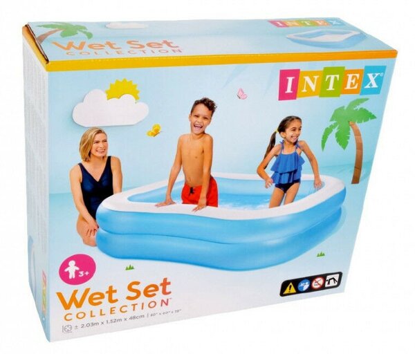 Intex Családi Medence - Felfújható - 203 x 152 x 48 cm
