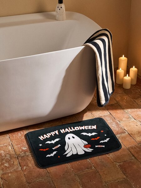 Sinsay - Fürdőszobai szőnyeg Halloween mintával - fekete