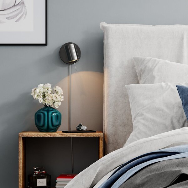 Fali Lámpa By Rydéns, Correct, dimmable, Fekete, Nappali, Fém, Modern