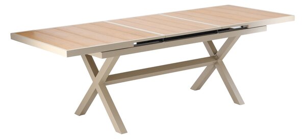 Alumínium kihúzható kerti asztal 180/240 × 90 × 76 cm