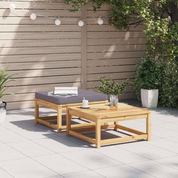 VidaXL Akácfa Kerti Lábtartó - 63x63x30 cm
