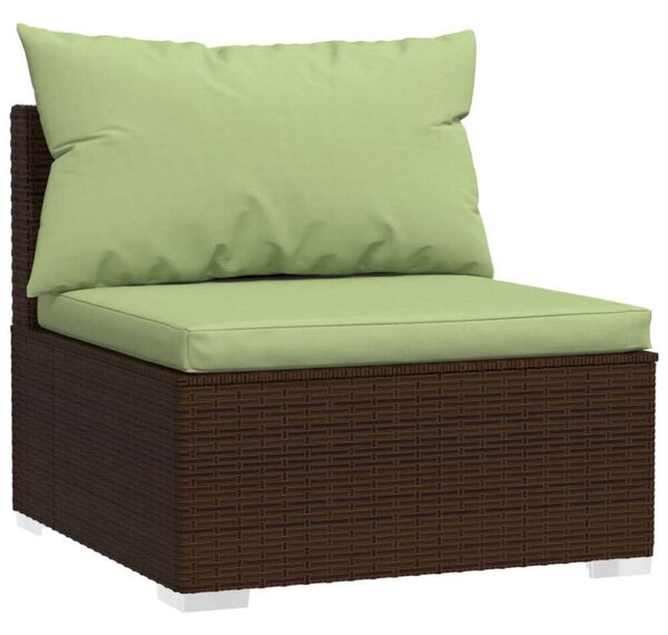 VidaXL Polyrattan Kerti Ülőgarnitúra - 7 részes - Barna