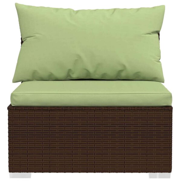 VidaXL Polyrattan Kerti Ülőgarnitúra - 7 részes - Barna