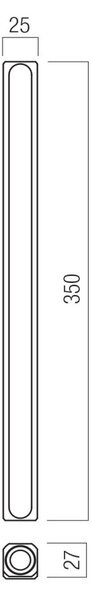 CRISP modern LED fali lámpa, matt fehér 2x3W, max. 338lm-3000K