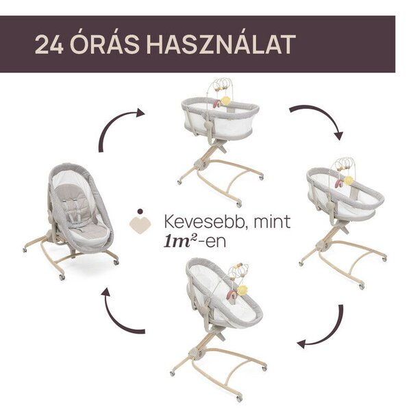 Chicco Baby Hug Armonia 4in1 bölcső-szék - Scandinavian