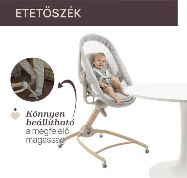 Chicco Baby Hug Armonia 4in1 bölcső-szék - Scandinavian