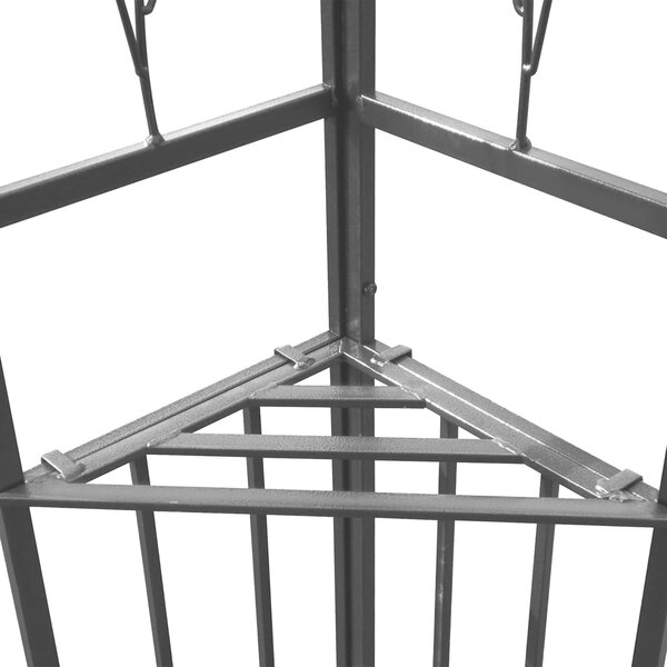 VidaXL Pavilon 3,97 x 2,96 x 2,68 m Zöld Poliészter és acél