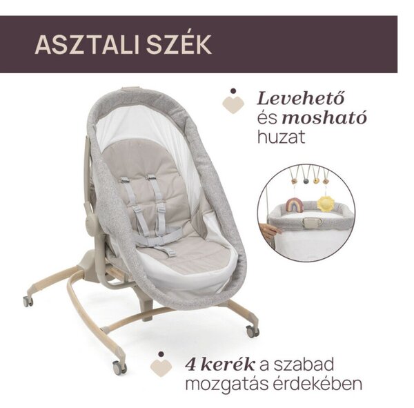 Chicco Baby Hug Armonia 4in1 bölcső-szék - Scandinavian