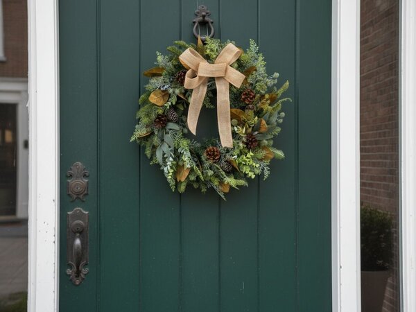 Karácsonyi ajtókoszorú WINTER GREEN Ø 45 cm