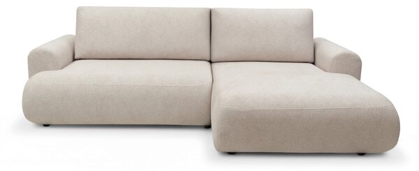 Lotulis Mini sarokkanapé ágyfunkcióval jobb oldali - krém vízlepergető szövet Blur 01